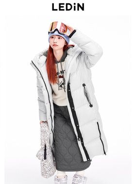 【商场同款】乐町轻户外长款羽绒服25年冬新款长款外套C2ACE4535