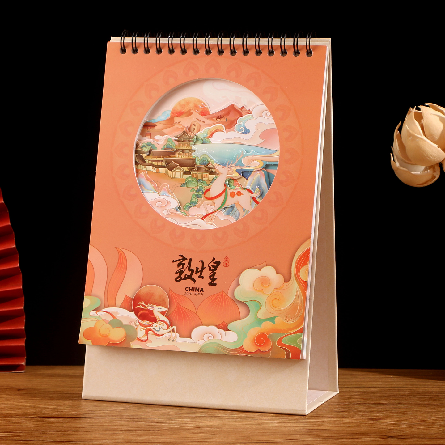 十三张创意古风立体台历 透雕镂空 支持定制