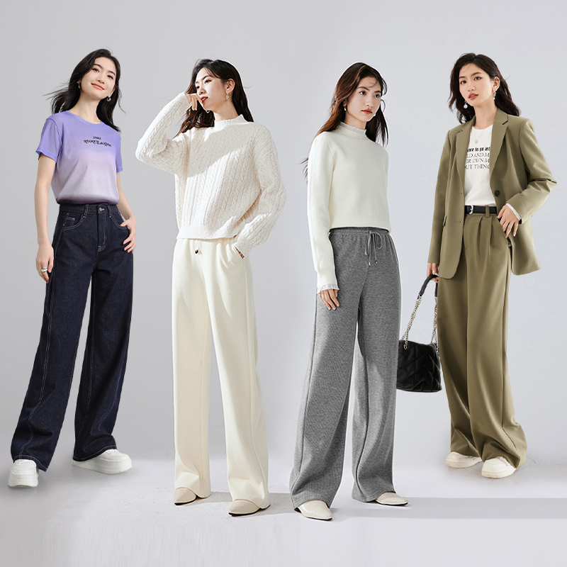 日常常规裤子红袖通勤