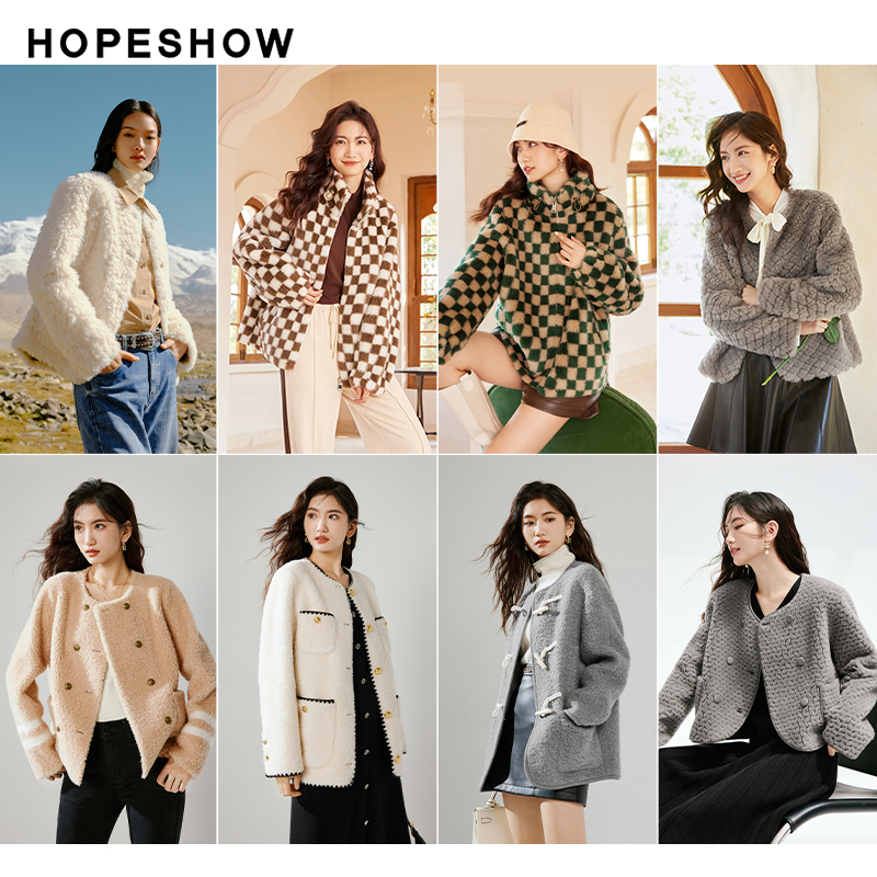 红袖小香风格子短外套