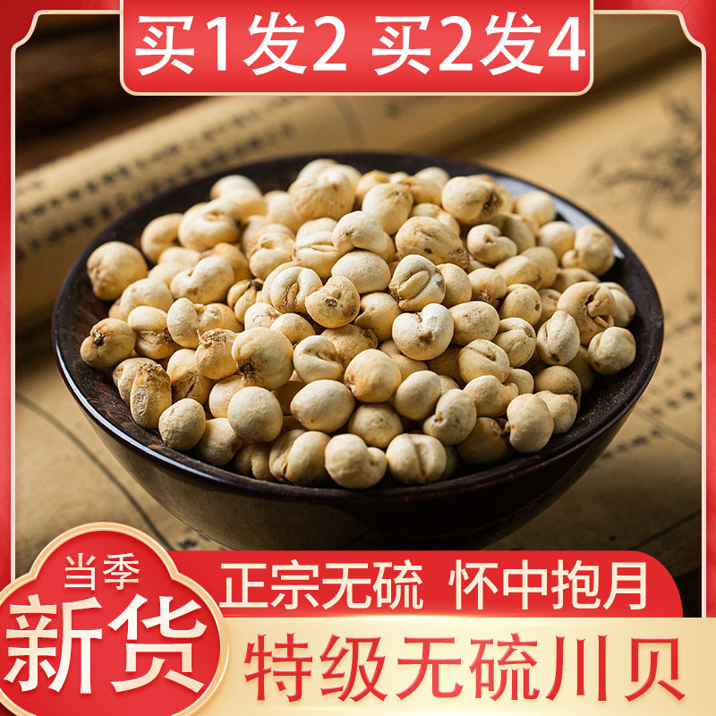 特级川贝母50克中药材川贝冰糖炖雪梨药官方旗舰店野生秋梨松贝粒