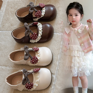 女童小皮鞋1-3-6岁公主鞋2026春秋新款女宝休闲鞋小童室外稳步鞋