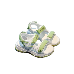 女童凉鞋2026夏季新款中大童时尚运动小女孩公主软底儿童沙滩鞋子