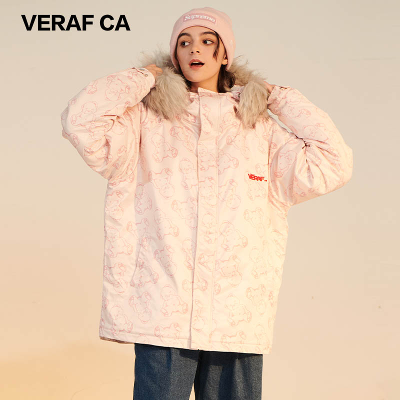 VFC/VERAF CA秋冬小熊座山雕连帽棉服男潮牌情侣装棉衣外套厚保暖