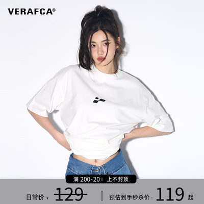 VERAFCA短袖潮流情侣logo印花