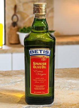 贝蒂斯原装进口西班牙特级初榨橄榄油披萨色拉健身牛排纯正750ml