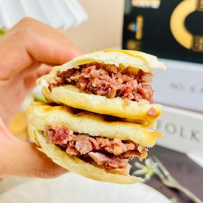 保定驴肉火烧现做现发口感细腻多汁香而不腻没有科技与狠活顺丰