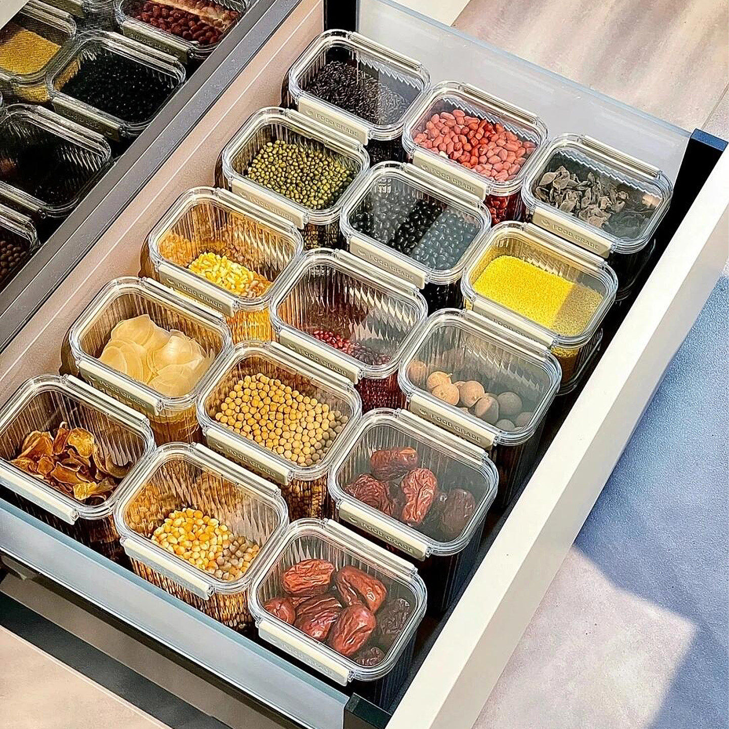 【整整齐齐】五谷杂粮收纳盒厨房密封保鲜盒香料调味品防潮防虫盒