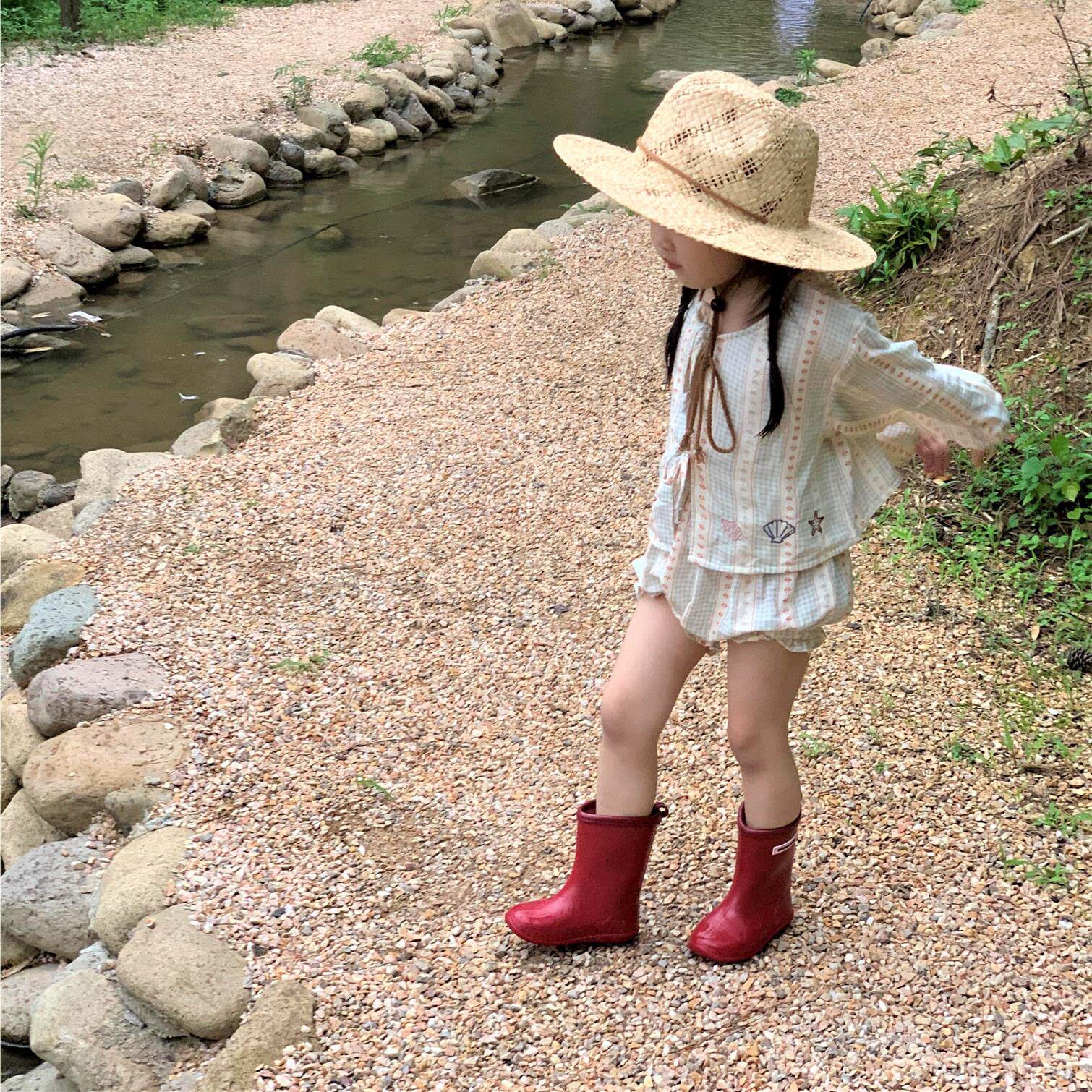 可爱红色雨鞋儿童2025新款女孩幼儿园专用防滑软底轻便男宝宝雨靴