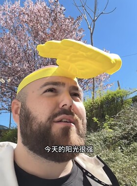 巴掌帽子户外防晒遮阳手掌帽创意抽象搞怪防紫外线发箍送朋友礼物