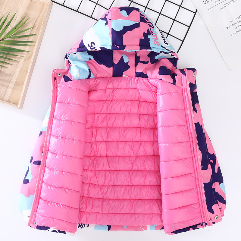 女童秋冬外套2022新款冬装儿童夹棉洋气冲锋衣女孩加厚棉衣潮3-15|ruв категории Детская одежда, ватник/хлопок - от Buy2taobao.com для оказания профессиональной услуги покупки агента Taobao