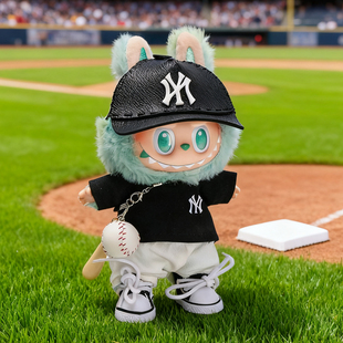 洋基队99号阿隆贾奇同款棒球服拉布布labubu娃衣一代二代三代衣服