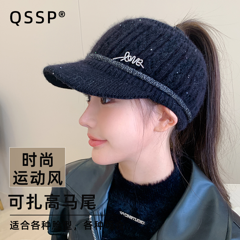 无顶棒球帽街头休闲冬天加绒加厚