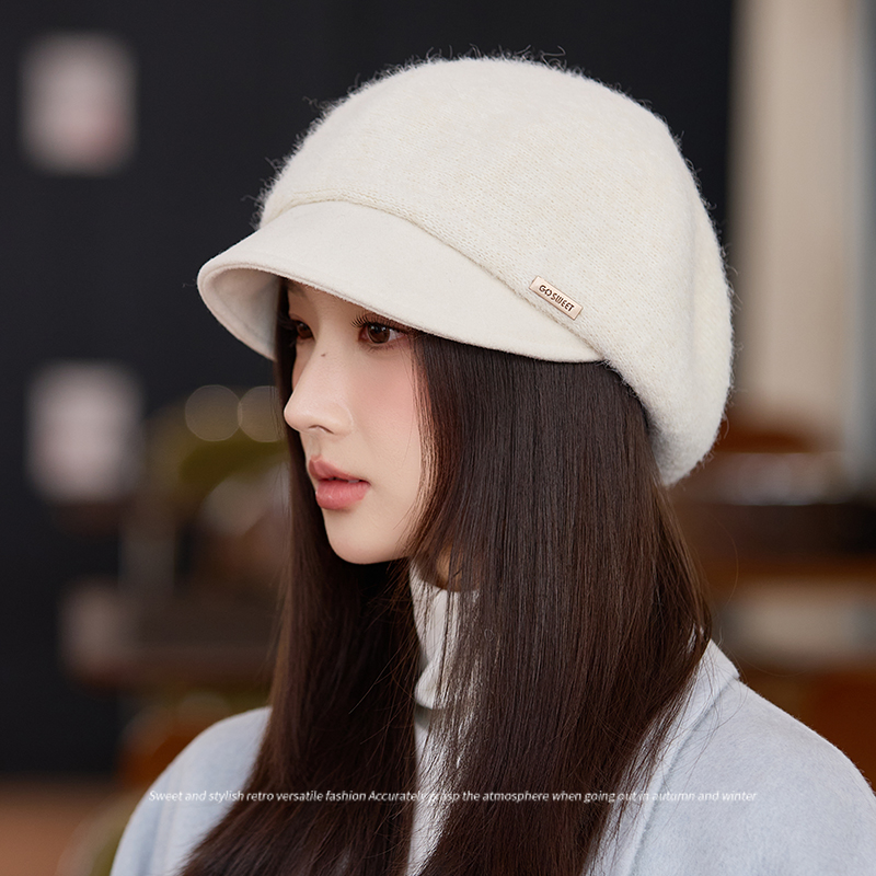 新款秋冬季贝雷帽女时尚百搭逛街