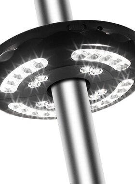 现货20+8LED带夹子挂钩伞灯多功能帐篷灯野营灯罗马伞灯