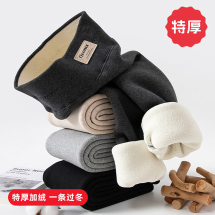 女童裤子特厚一体加绒打底裤儿童冬季纯棉加厚长裤女宝高腰保暖裤