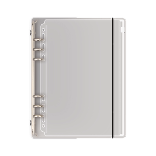 a5活页本活页袋可拆卸套装a6磨砂加厚pvc活页内袋拉边袋柔软防冻卡片相册证件套收纳资料册便携文件归纳整理