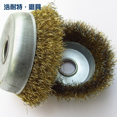 钢丝刷角磨机钢丝轮碗型打磨除锈刷铁刷轮磨光球钢刷子去锈抛光刷