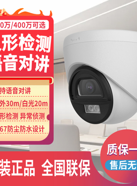 HK-E1P2M-P海康威视200/400万白光全彩POE可对讲摄像机HK-E1P4M-P