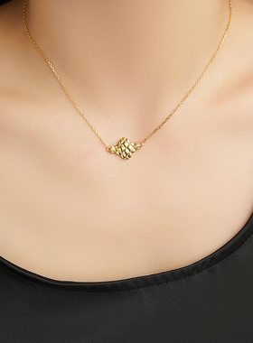 堤喜925银纯银蛇骨链项链