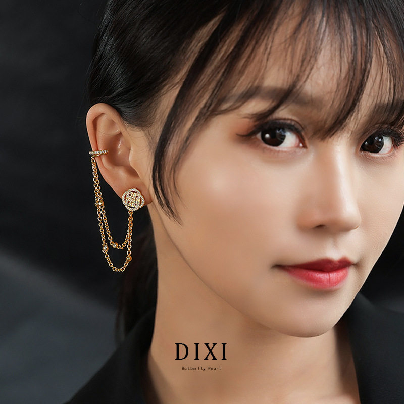 堤喜流苏镶钻轻奢长款耳环 高级感时尚百搭单只爆款耳饰,饰品/流行首饰/时尚饰品新,耳环,淘宝优惠券,粉丝福利购,淘宝优惠卷