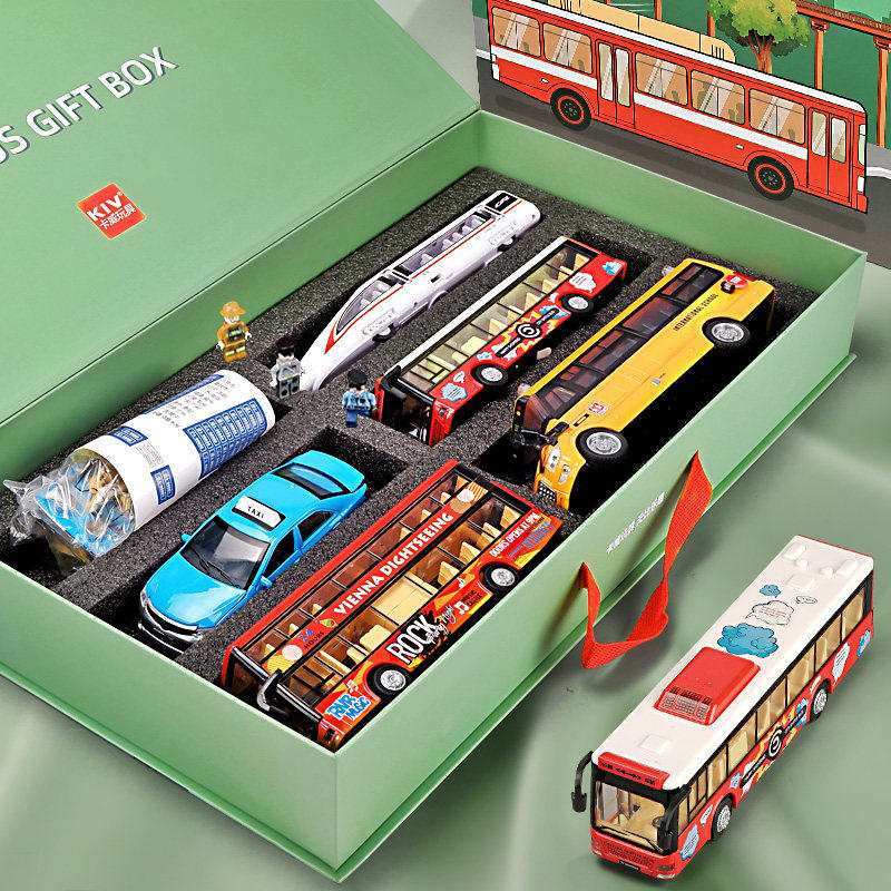 卡威儿童公交车玩具男孩