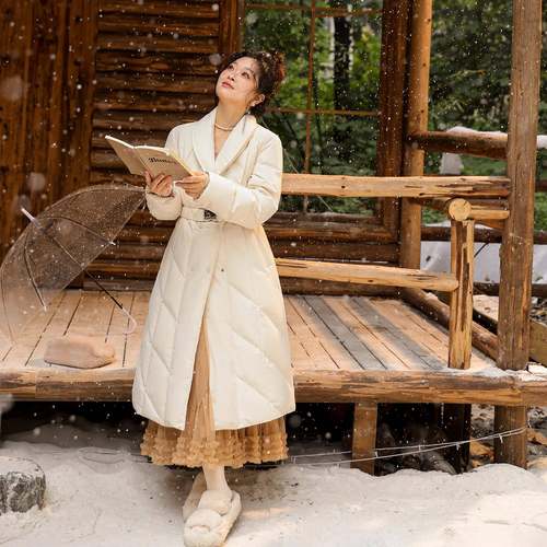 大尺码百分百微胖mm女装冬保暖收腰通勤三防羽绒服青果领外套