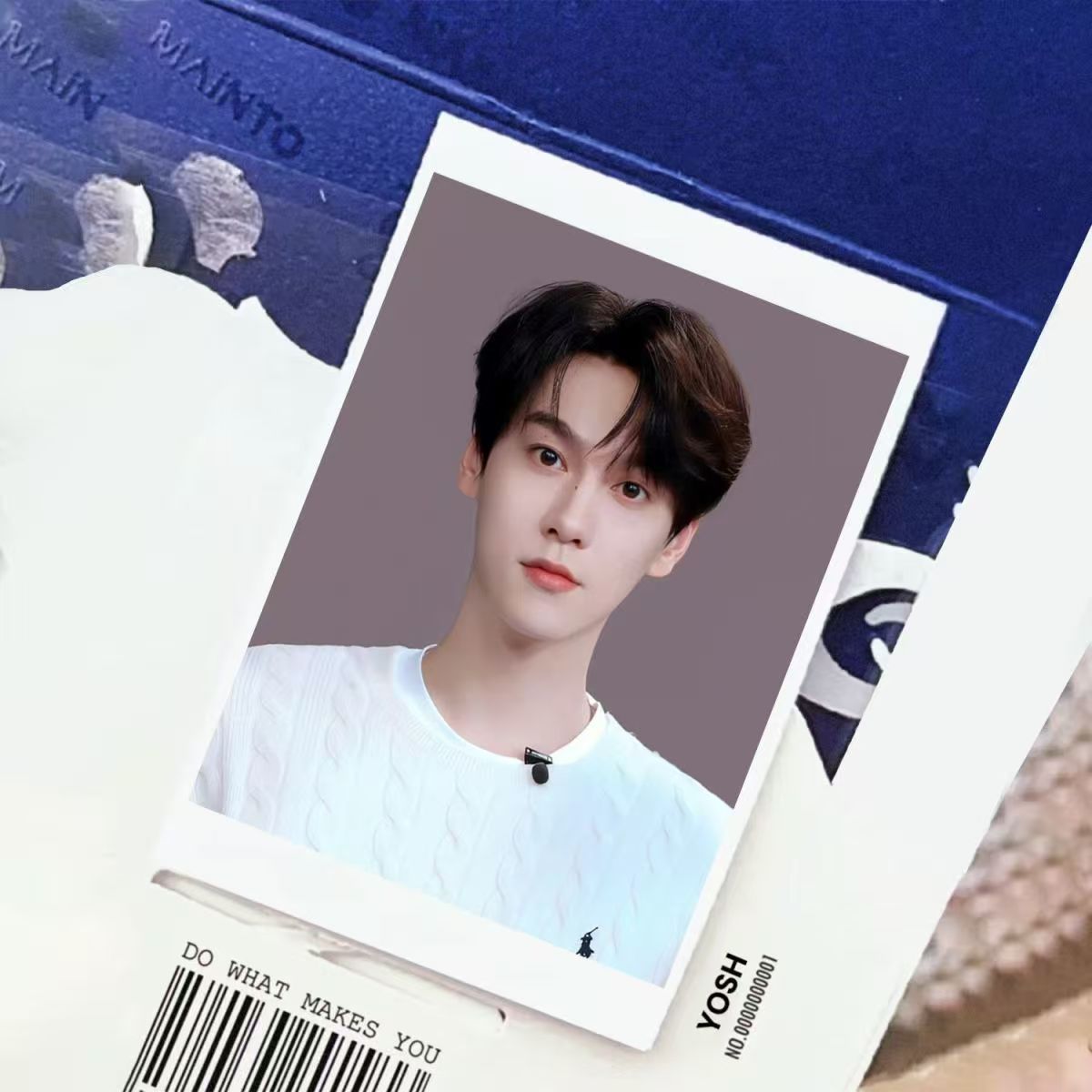 新款田栩宁周边高颜值单寸证件照拍立得小卡明星照片手机背面装饰