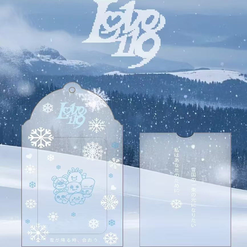 新款riize周边自印透明卡套追星小卡收纳拍照打卡创意高颜值卡套