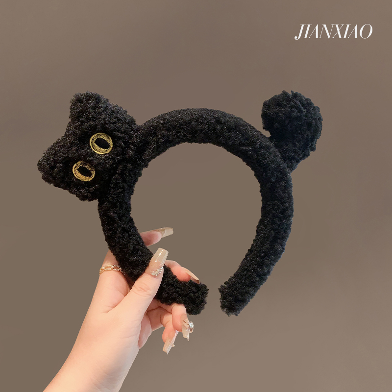 发箍毛线日韩猫咪头箍