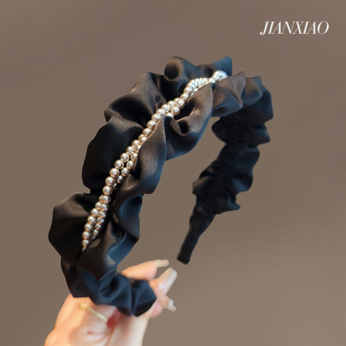 简晓头箍布艺轻奢珍珠发箍