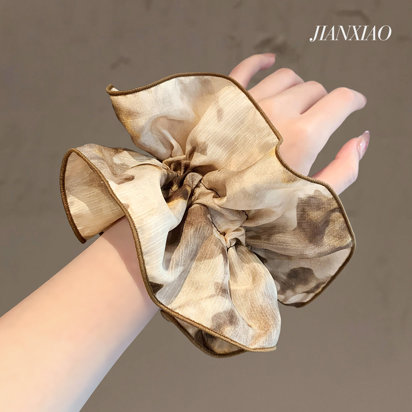 复古晕染雪纱大肠发圈高级感气质扎丸子头绳小众头饰温柔弹力头花,饰品/流行首饰/时尚饰品新,发饰,淘宝优惠券,粉丝福利购,淘宝优惠卷