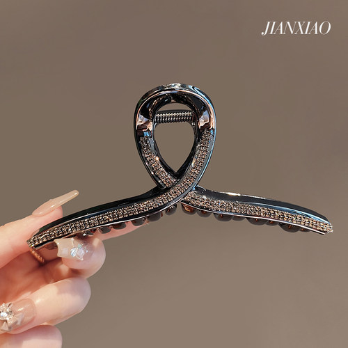 鲨鱼夹亚克力奢华几何发抓