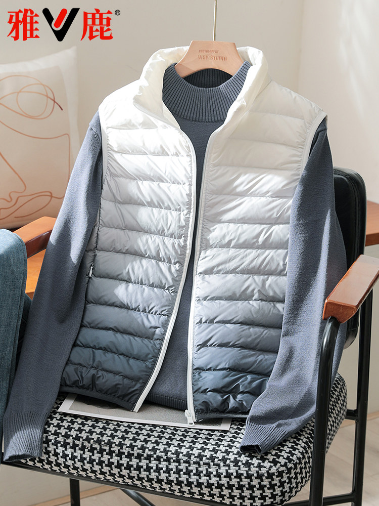 YALU 2023 새로운 경량 다운 조끼 여성 짧은 남성 경량 커플 패션 조끼 경량 초경량 겨울