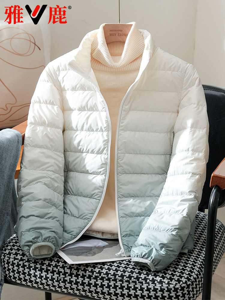 YALU 2023 새로운 얇은 다운 재킷 여성 짧은 남성 경량 커플 패션 조끼 초경량 겨울 조끼