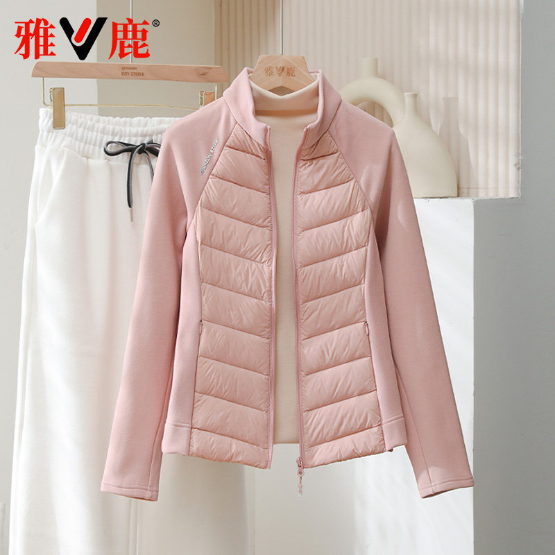 雅鹿休闲轻薄羽绒服女健身服