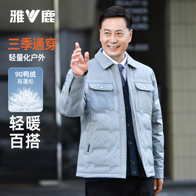2025新款轻薄羽绒服大码工装