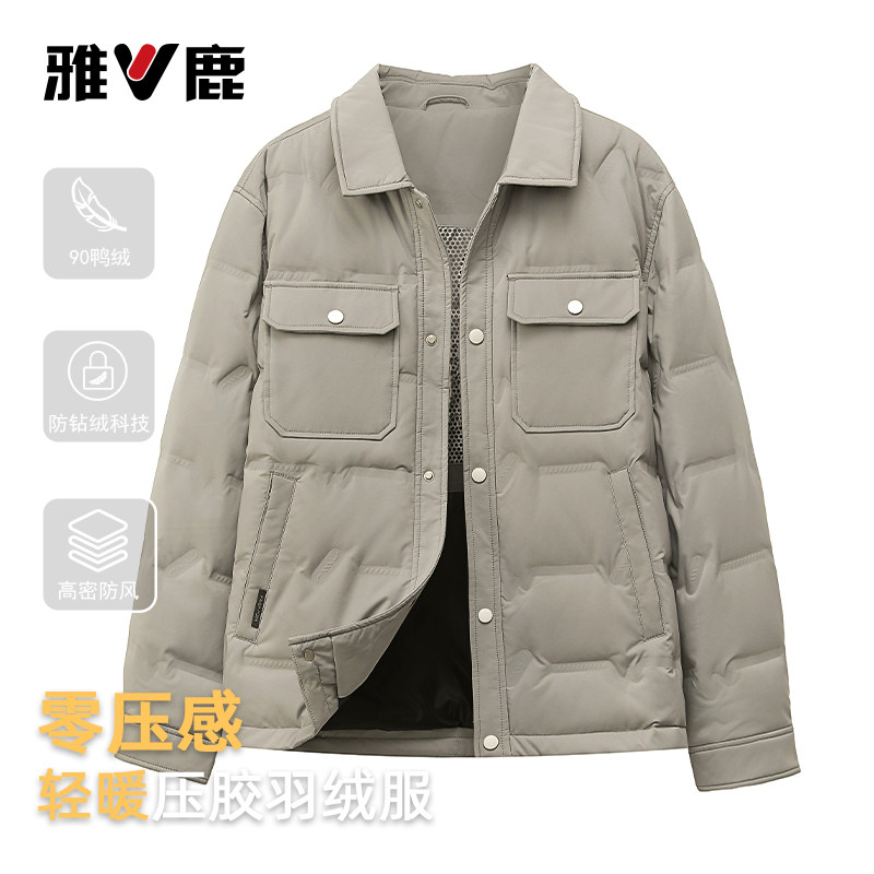 2025新款轻薄羽绒服大码工装