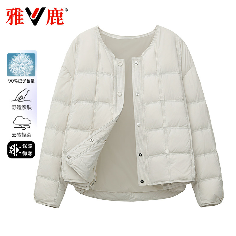 雅鹿2025新款轻薄羽绒服