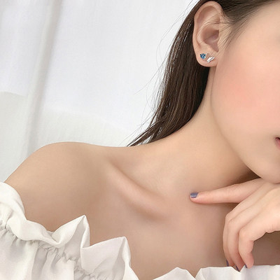 2019耳环女优洛世奇元素高级感耳采用新款施华蝴蝶小众潮纯银