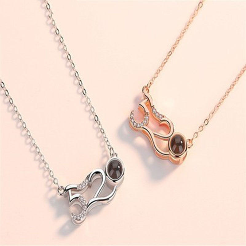 饰品 100种语言我爱你项链网红抖音同款投影系列项饰定制投影|ruв категории Украшения,ювелирные изделия, ожерелье - от Buy2taobao.com для оказания профессиональной услуги покупки агента Taobao