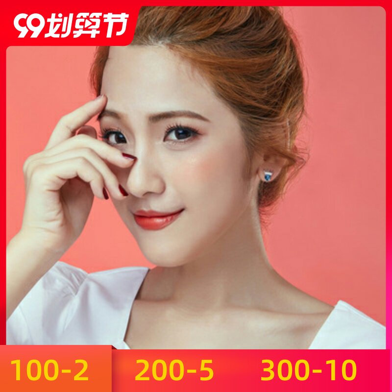 耳环纯银爱心潮女2020年简约女新款高级感水晶施华小巧洛世奇耳钉