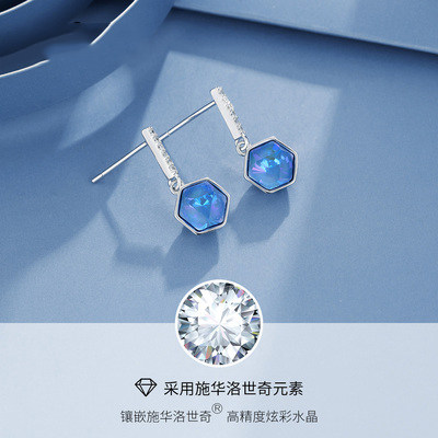 世奇新款高级感耳钉华洛2020年潮纯银耳环采施小众几何18k耳饰女