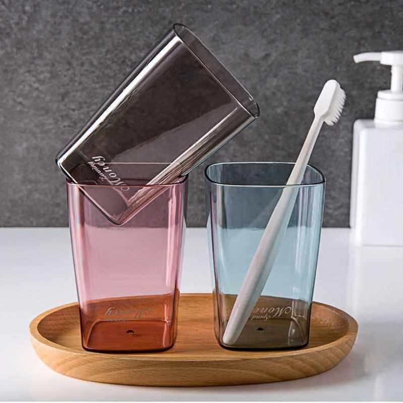 学生宿舍家用便携塑料儿童牙刷缸情侣简约刷牙杯子轻奢简约