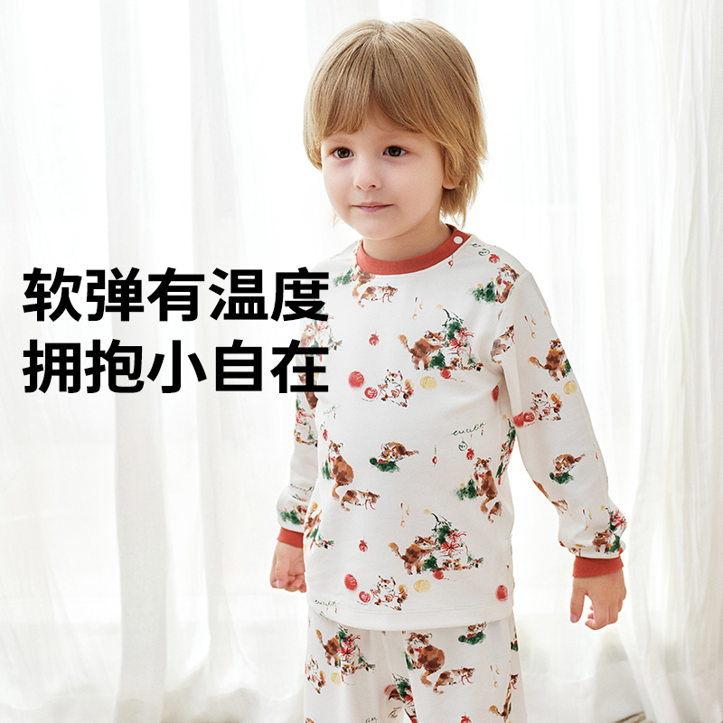儿童秋冬打底睡衣套装