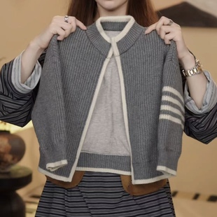 女男童冬季毛衣2025秋冬新款儿童拜年服加厚保暖宝宝针织开衫外套