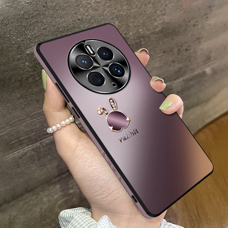 华为mate50皮纹卡通梅子兔