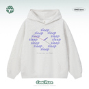 「只想睡觉」美式 潮上衣百搭 趣味时钟印花连帽卫衣秋冬情侣套头衫