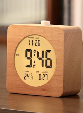 简约闹钟学生桌面智能电子闹铃时钟学生床头2025新款钟表起床神器