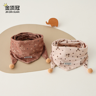 儿童三角巾秋冬季男女童可爱保暖围巾小宝宝韩系百搭护颈围脖防风